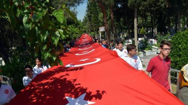 57'nci Alay için Şehitliğe yürüdüler