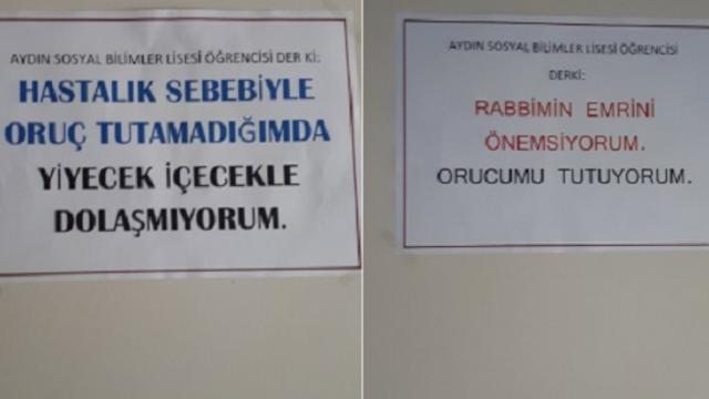 Lisede oruç tutmayanlara baskı
