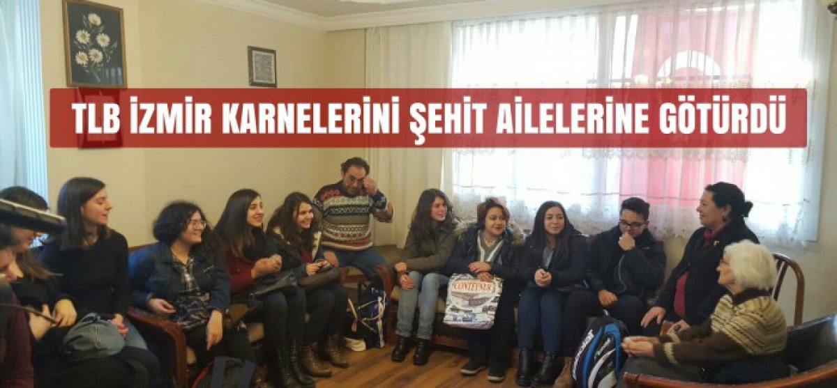 TLB İzmir Örgütü, Karnelerini Şehit Ailelerine Götürdü