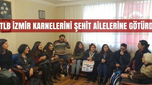 TLB İzmir Örgütü, Karnelerini Şehit Ailelerine Götürdü
