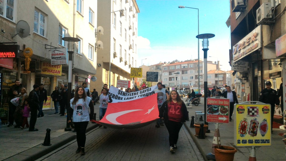 TLB Edirne Ter&ouml;re Lanet ve Şehitlere Saygı i&ccedil;in Y&uuml;r&uuml;d&uuml;