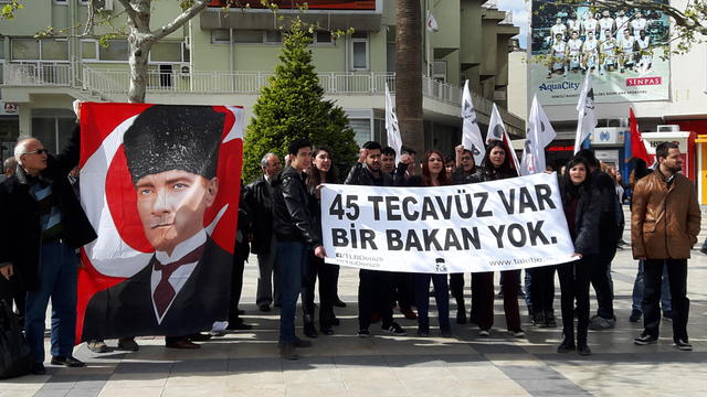 TLB Denizli'den "45 Tecavüz Var, 1 Bakan Yok!" Açıklaması 