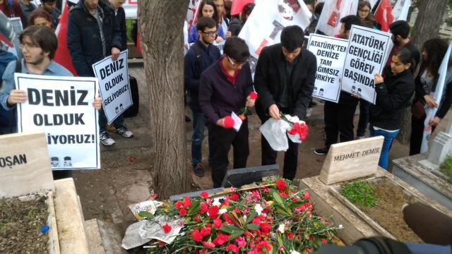 TLB Ankara Üç Fidanı Mezarları Başında Andı