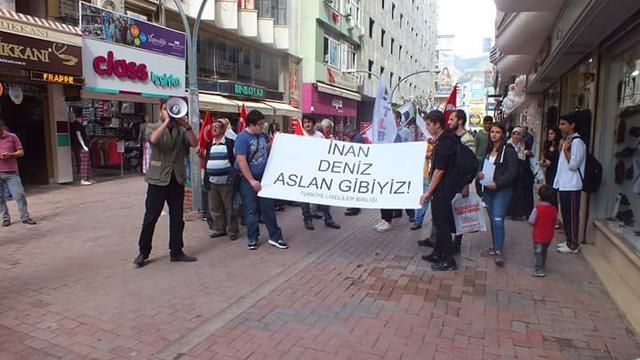 TLB İskenderun, Deniz Gezmiş, Yusuf Aslan ve Hüseyin İnan'ı Meydanda Andı