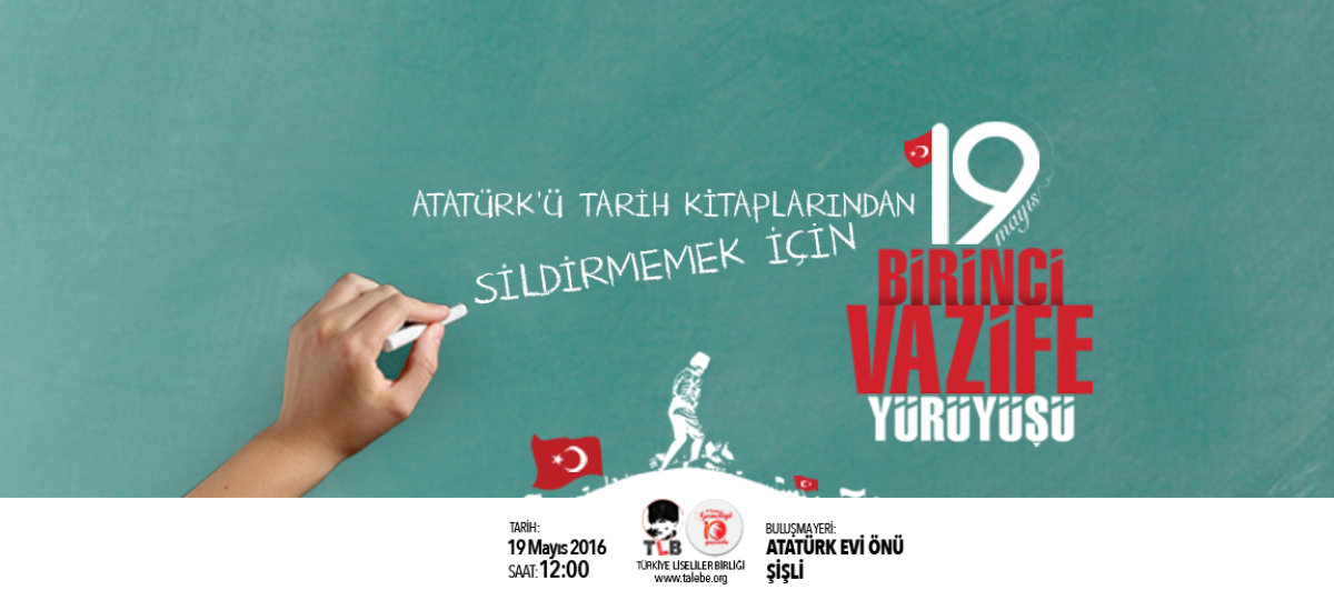 19 Mayıs'ta Atatürk'ü Sildirmemek İçin Şişli'den Dolmabahçe'ye Yürüyoruz!