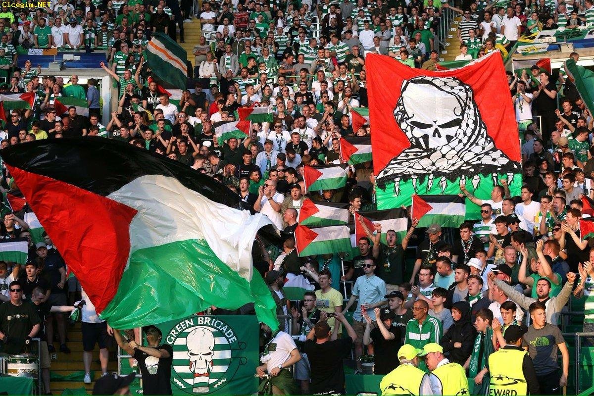 Filistin Bayrağı'na Ceza Kesen UEFA'ya, Celtic Taraftarlarından 2 Katı Cevap