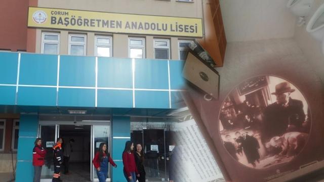 Başöğretmen Anadolu Lisesi'nde Başöğretmen'in Fotoğrafları Tuvalete Atıldı!