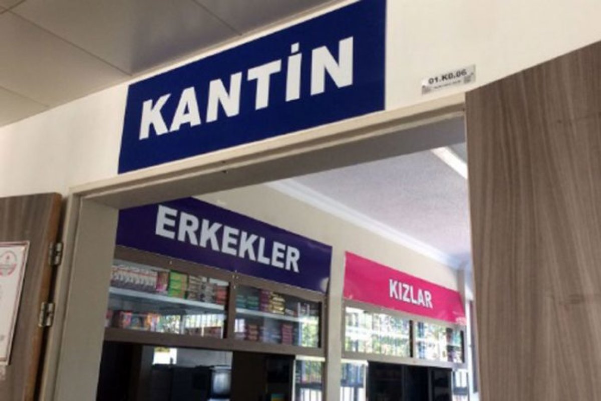 Devlet Okulunda Haremlik-Selamlık Kantin