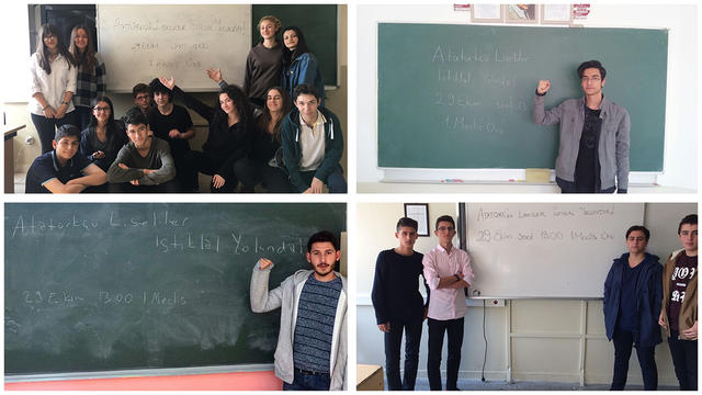 Atat&uuml;rk&ccedil;&uuml; Liseliler İstiklal Yolunda