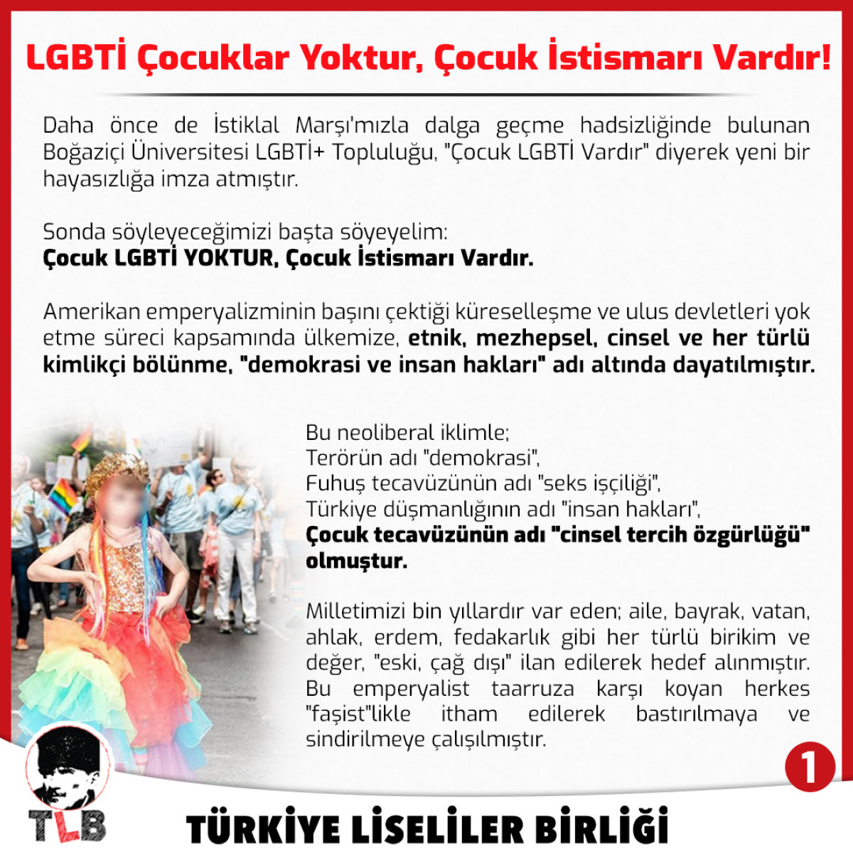 LGBTİ Çocuk Yoktur, Çocuk İstismarı Vardır