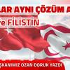 YARALAR AYNI ÇÖZÜM AYNI: KKTC ve FİLİSTİN