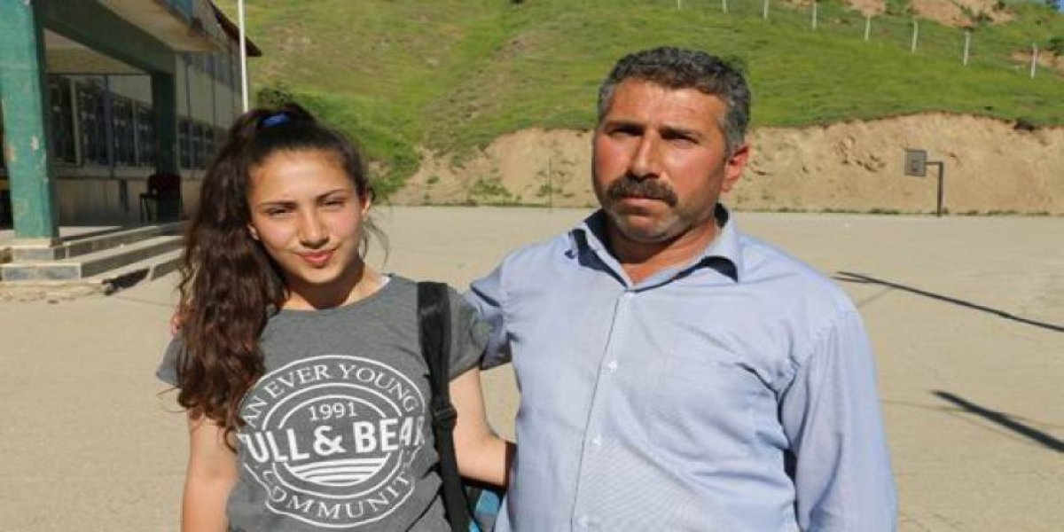 TEOG birincisi Esma ve köy korucusu babası Aydın Açıkça