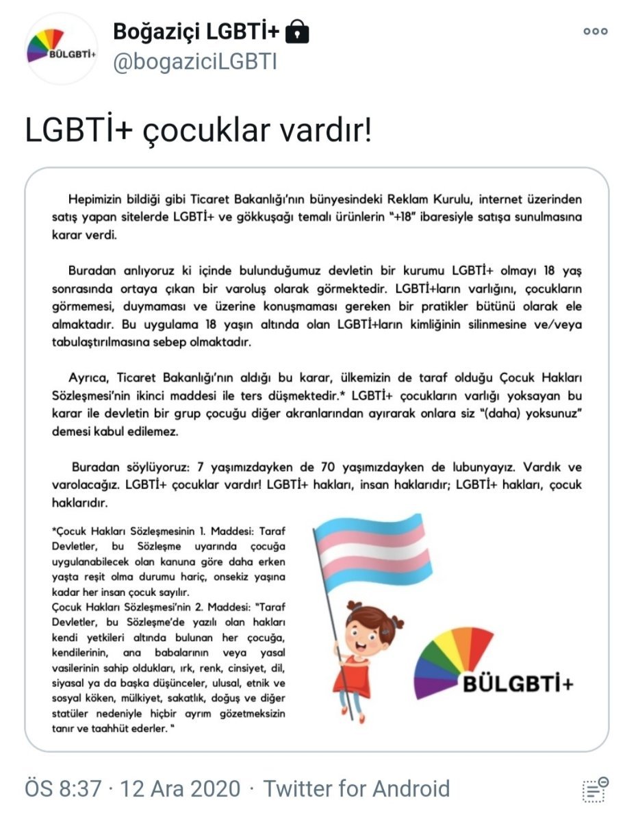 Boğaziçi LGBTİ Kulübü, gelen tepkilerin ardından sosyal medya hesabını gizledi.