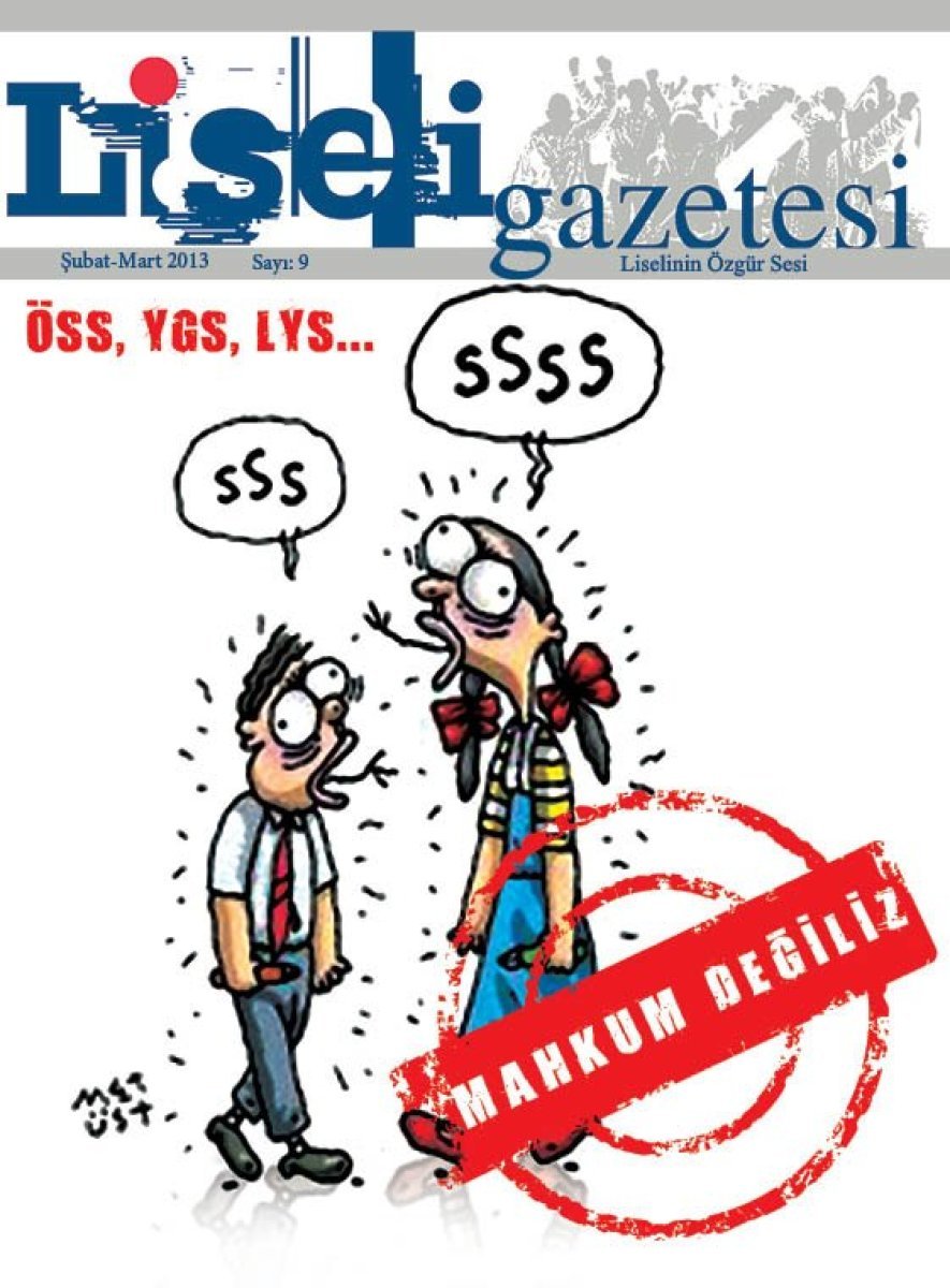 O dönem Çıkan TGB Liseli Dergisi'nin Kapağı